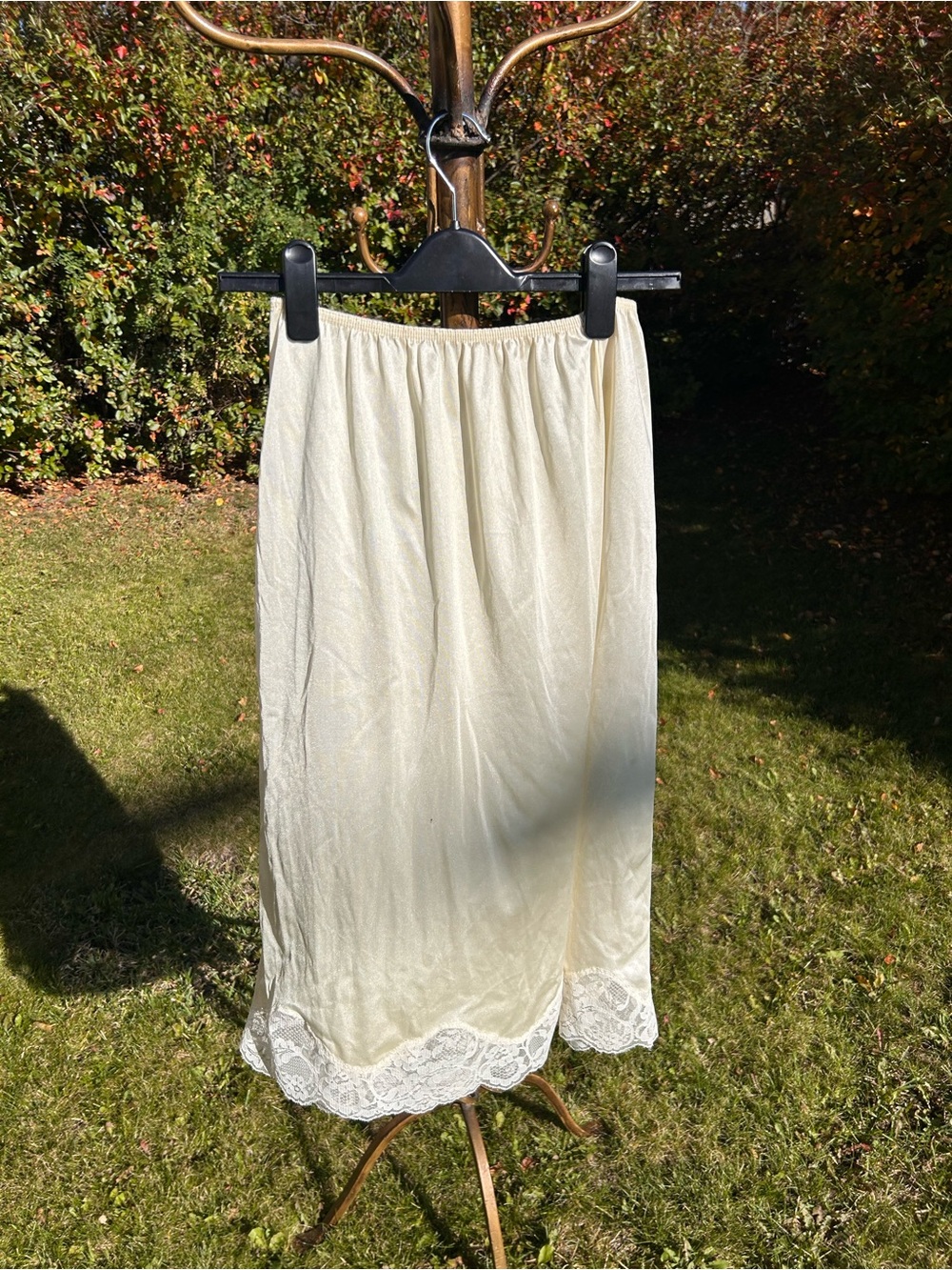 Pale Yellow Half Slip